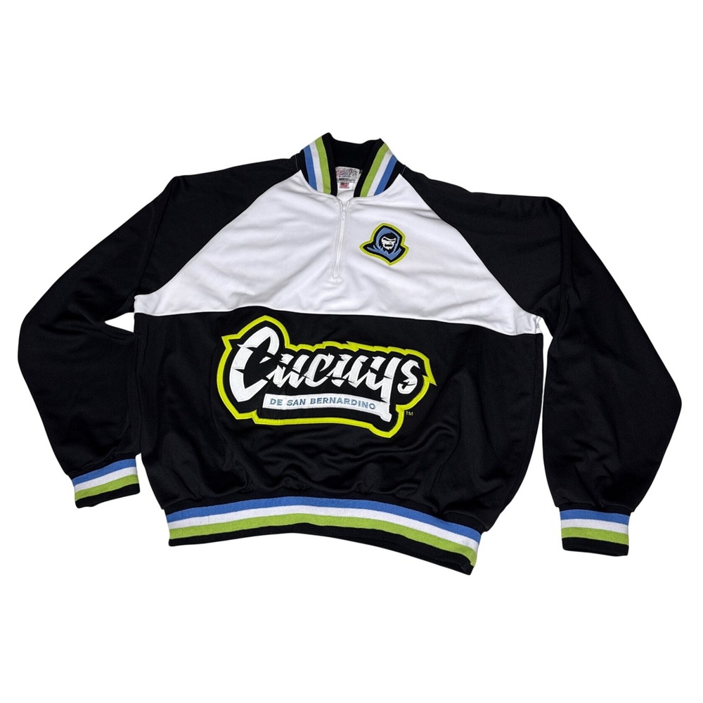 3XL Broadway Supply Cucuy De San Bernardino Jacket Mens Black Poly Zip Pullover